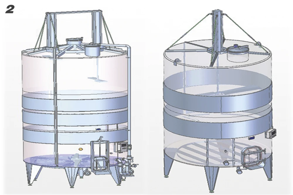 Fermentator cu cilindru pneumatic